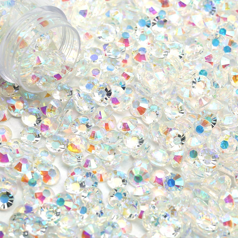 Transparent Clear AB Jelly Resin Rhinestones Bundle – createurcup