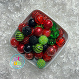 Red Watermelon Bubblegum Beads