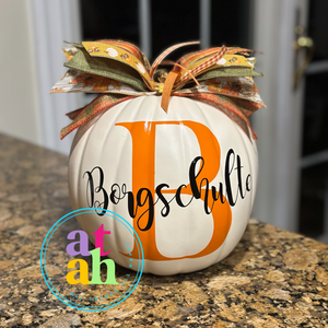 Personalized Pumpkin