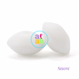 Lentil Silicone Beads