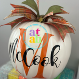 Personalized Pumpkin