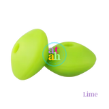 Lentil Silicone Beads