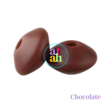 Lentil Silicone Beads