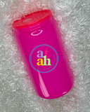 Colored Sublimation Glass Can with Color Lid & Straw