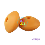 Lentil Silicone Beads