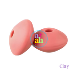 Lentil Silicone Beads