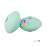 Lentil Silicone Beads