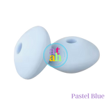 Lentil Silicone Beads