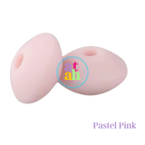Lentil Silicone Beads