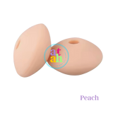 Lentil Silicone Beads