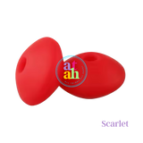 Lentil Silicone Beads