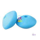Lentil Silicone Beads