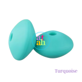 Lentil Silicone Beads