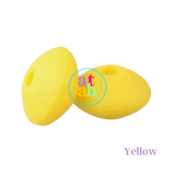 Lentil Silicone Beads
