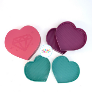 Heart Rhinestone Trays