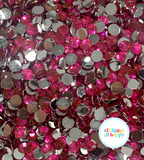 Silver Bottom Resin Rhinestones ~ The Happy Trio