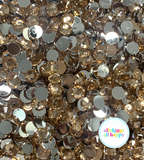 Silver Bottom AB  Resin Rhinestones BULK