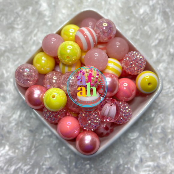 Rosy Maple Bubblegum Beads