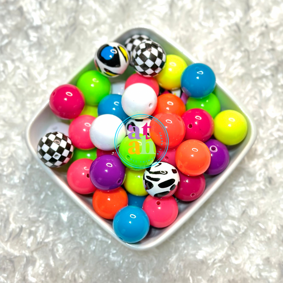 Neon Vibes Bubblegum Beads