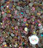 Silver Bottom AB  Resin Rhinestones BULK