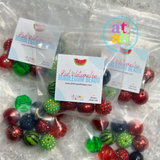 Red Watermelon Bubblegum Beads