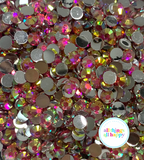 Silver Bottom Resin Rhinestones 1000pcs