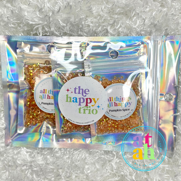 Jelly Resin Transparent AB Rhinestones ~ The Happy Trio