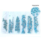 Glass Flatback Rhinestones Multi Size Pack