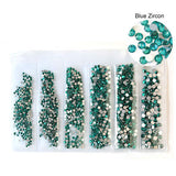 Glass Flatback Rhinestones Multi Size Pack