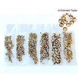 Glass Flatback Rhinestones Multi Size Pack