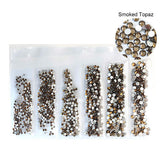 Glass Flatback Rhinestones Multi Size Pack