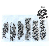 Glass Flatback Rhinestones Multi Size Pack