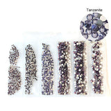 Glass Flatback Rhinestones Multi Size Pack