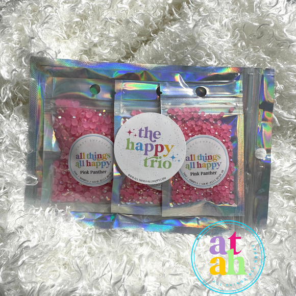 Jelly Resin AB Rhinestones ~ The Happy Trio